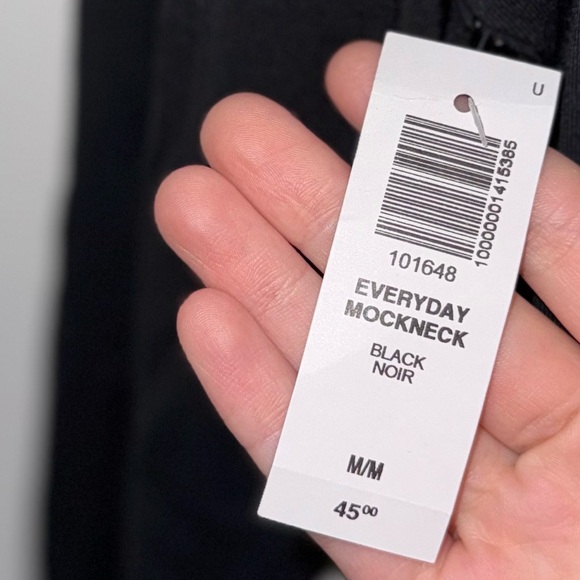 NWT Aritzia Babaton Everyday MockNeck - Black - Size M - Picture 5 of 6
